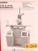Harig-Harig 612 & 618W, Hand Feed Surface Grinder, Instruct & Parts Manual-612-618W-04